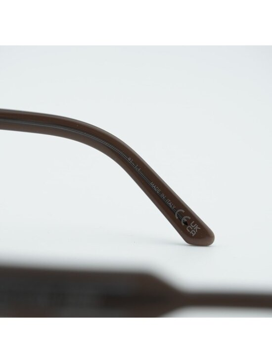Dior DIORSIGNATURE S7F 64FB Sunglasses Shiny Brown Square Frame, Bordeaux Lenses main image 8